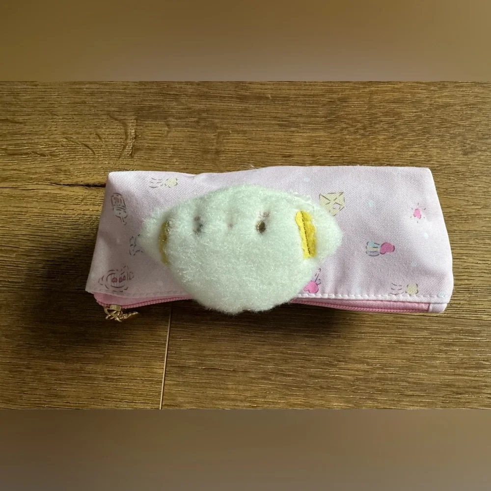 SANRIO-NWOT COGIMYUN Pink 3D Plush Pencil Case